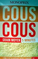 Couscous grain moyen 5 minutes