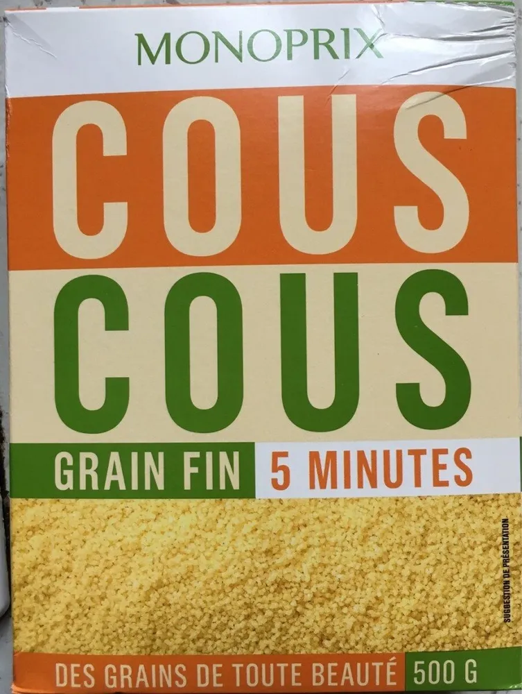 Couscous grain fin