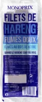 Filets de harengs, doux et fumés au bois de hêtre