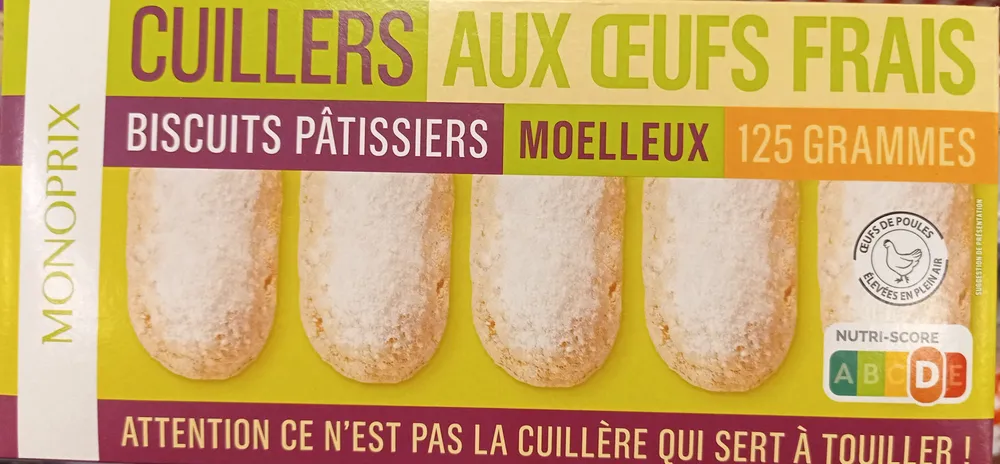 Cuillers aux œufs frais - Biscuits pâtissiers moelleux