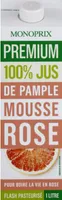 Jus de pamplemousse rose 100% pur jus