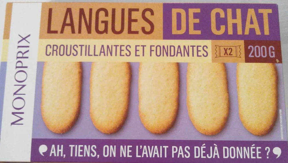 Langues de chat - Croustillantes et fondantes