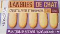 Langues de chat - Croustillantes et fondantes