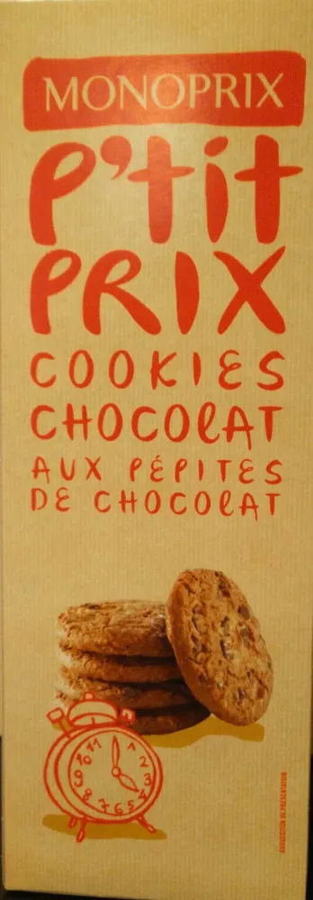 Cookies chocolat aux pépites de chocolat