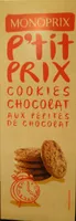 Cookies chocolat aux pépites de chocolat