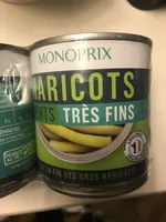Haricots verts très fins