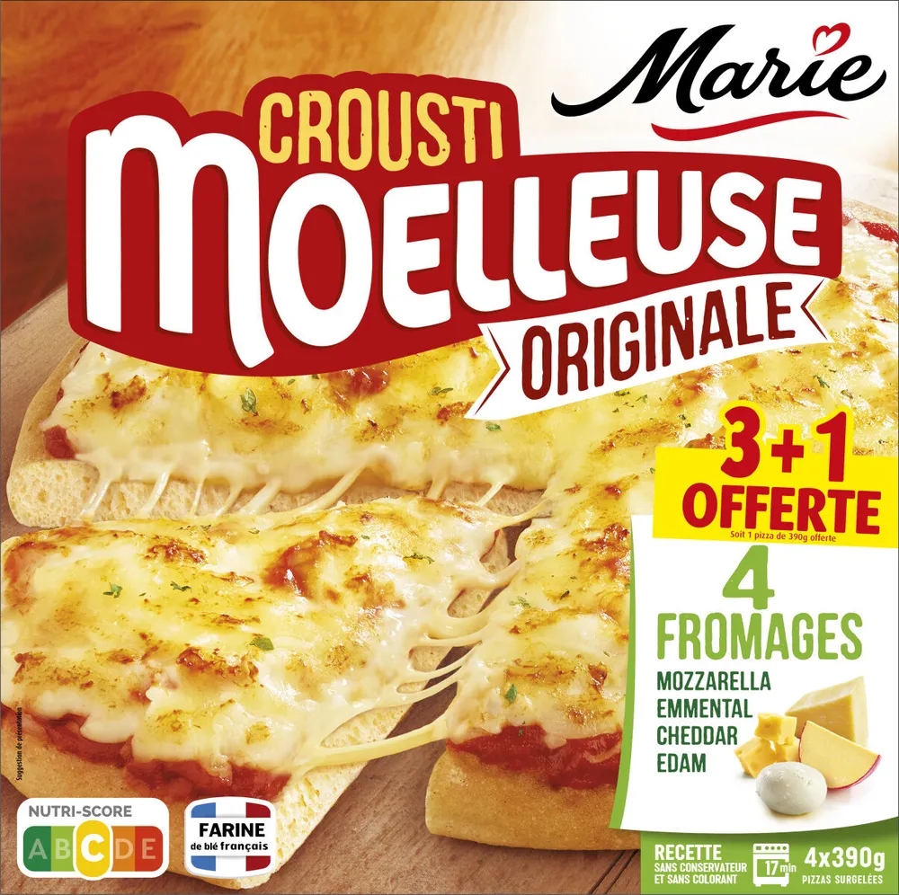 CroustiMoelleuse Originale 4 fromages 3 +1