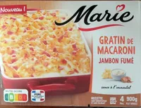 Gratin de macaroni Jambon fumé