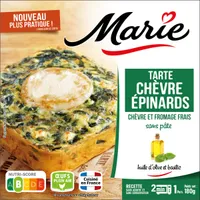 Tarte chèvre Epinard 180G Marie - sans pâte QTI