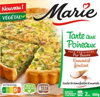 Tarte aux Poireaux Emmental et Crème Fraîche Pur Beurre