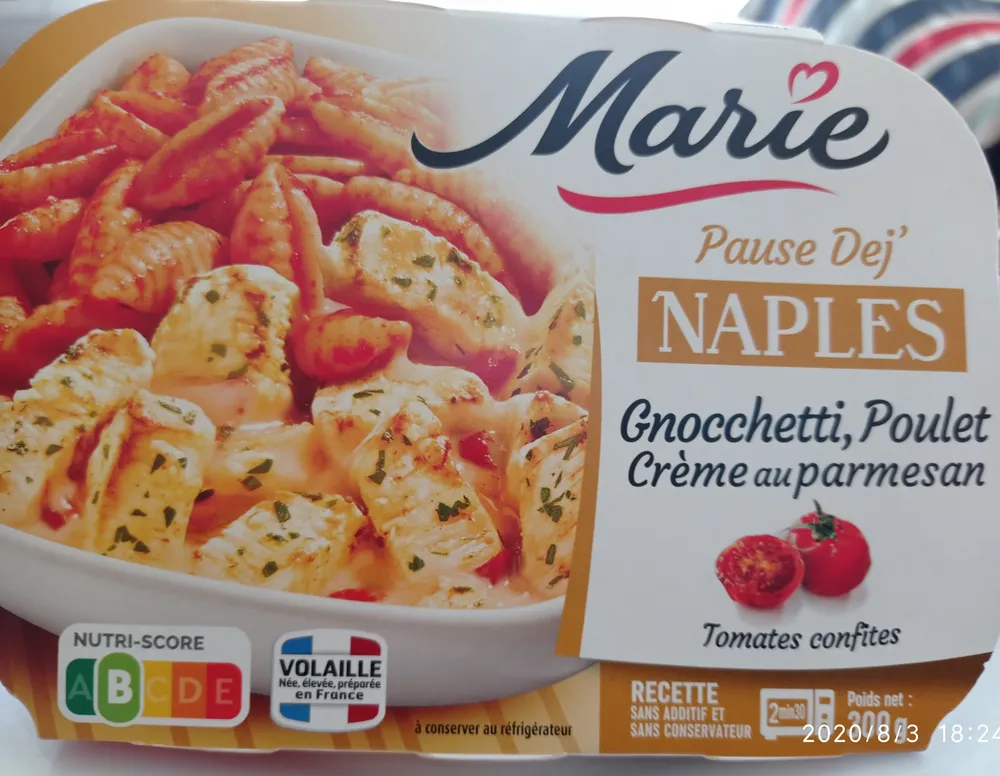 NAPLES - Gnocchetti poulet crème parmesan