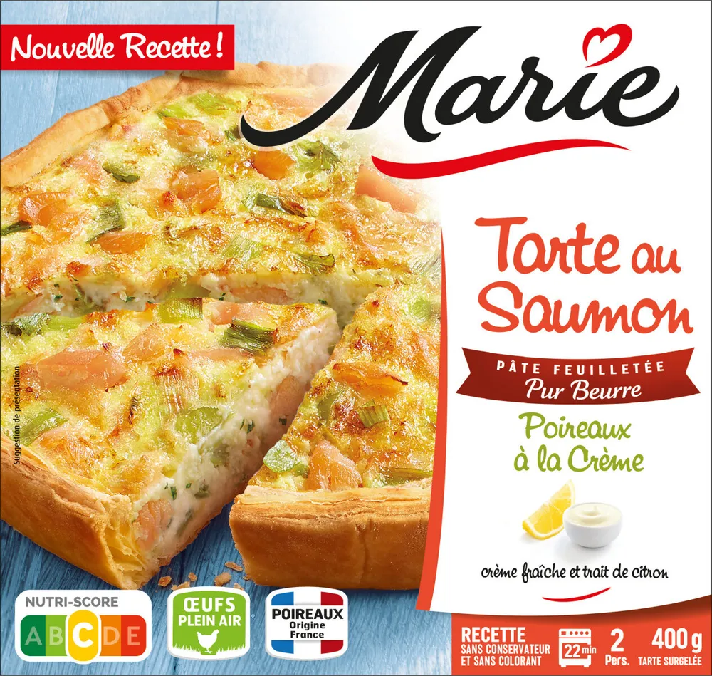 Tarte saumon poireaux