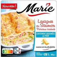 Lasagnes au Saumon Poireaux cuisinés