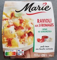 Ravioli aux 3 fromages, crème au Gorgonzola
