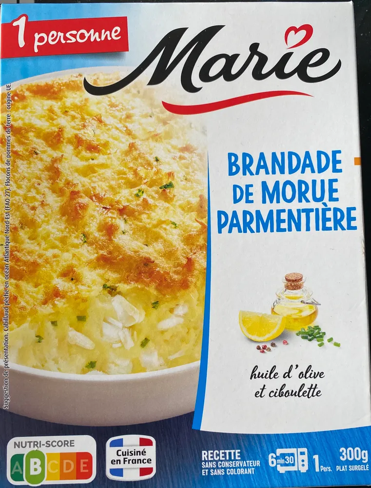 Brandade de morue parmentière