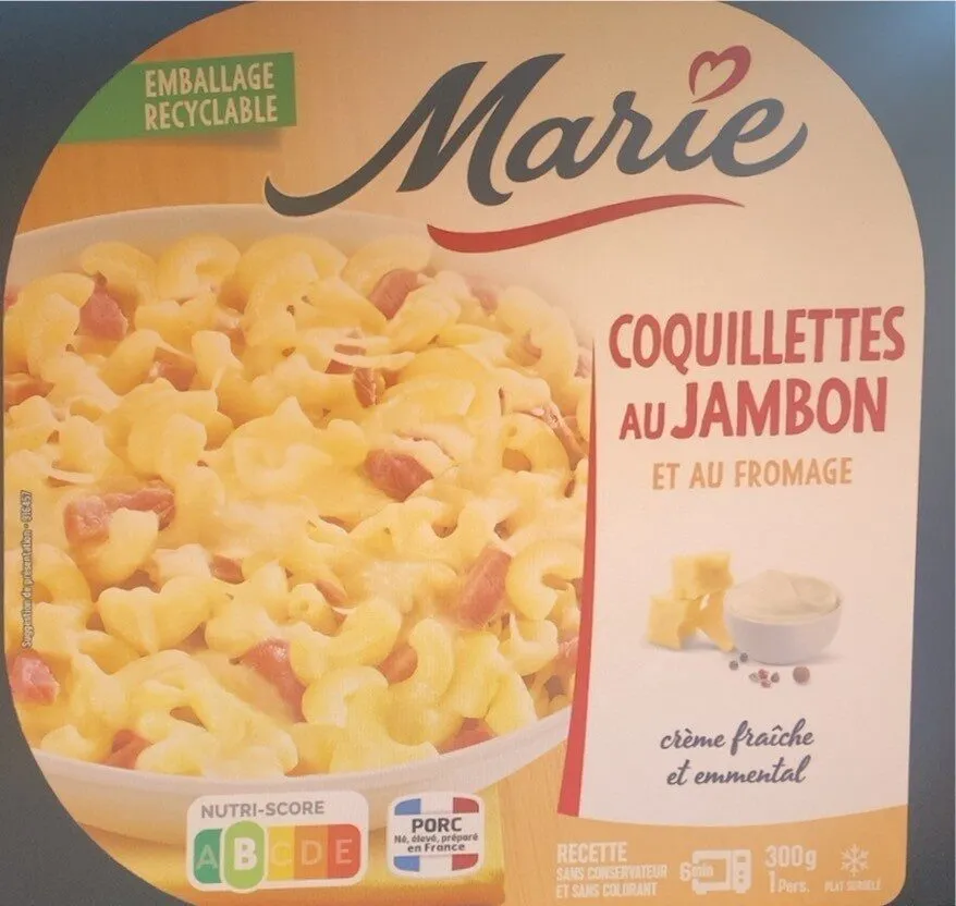Coquillettes au jambon et au fromage