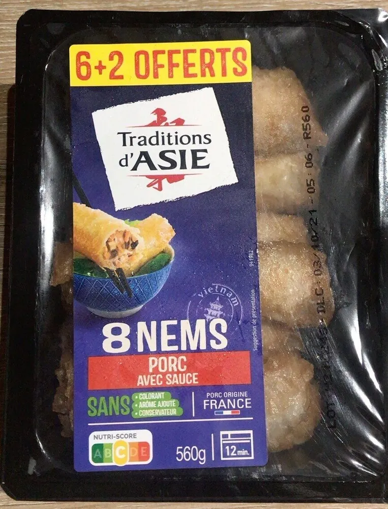 Nems au porc avec sauce