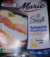 Saumon atlantique riz basmati mousseline de carottes