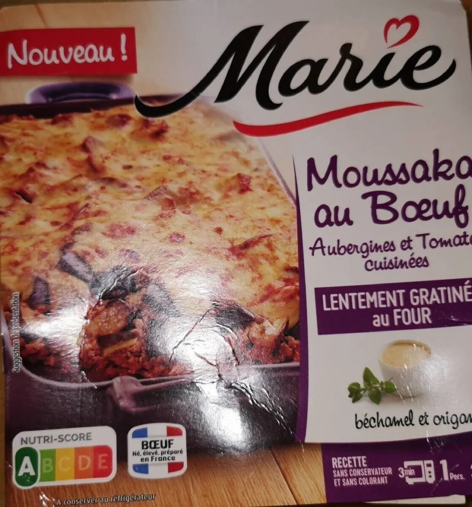 Marie moussaka au boeuf
