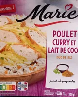 Poulet curry et lait de coco