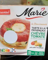 Tarte à la provençale chèvre tomate et petits lardons