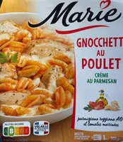 Gnocchetti au poulet, crème au parmesan, parmigiano reggiano AOP et tomates marinées