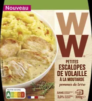 Petites escalopes de volaille à la moutarde pommes de terre