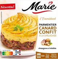 Parmentier canard confit a la sarladaise
