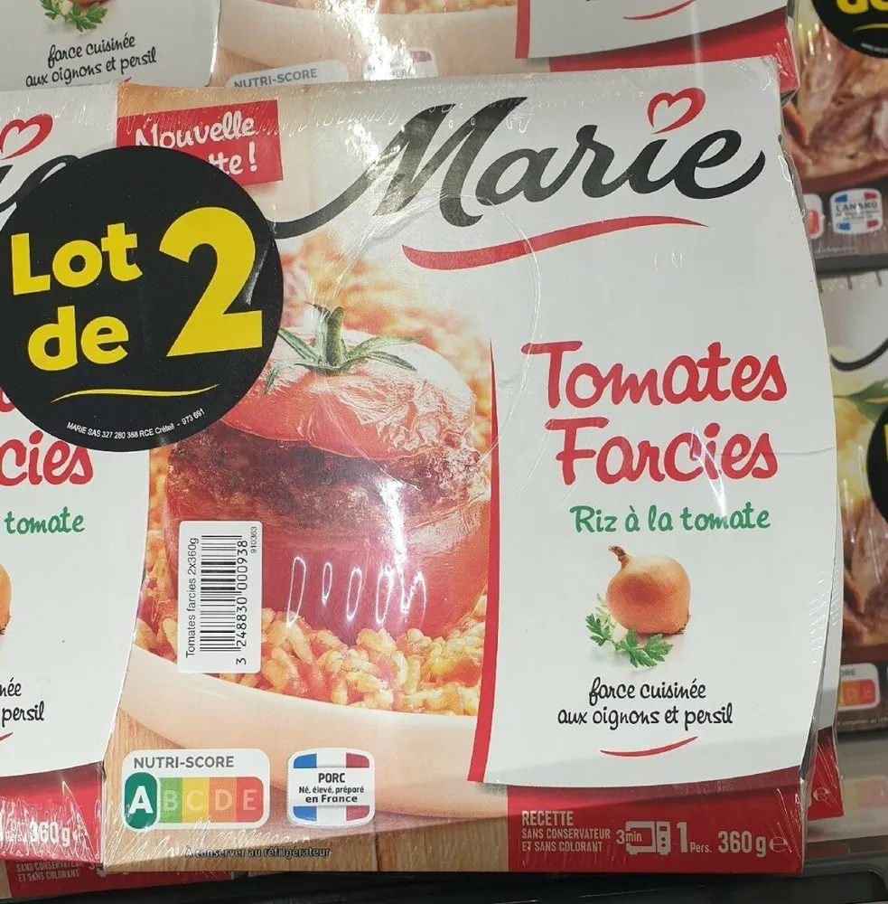 Tomates farcies riz à la tomate