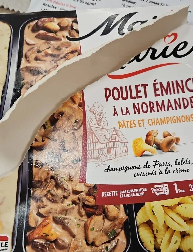Poulet émincé à la normande