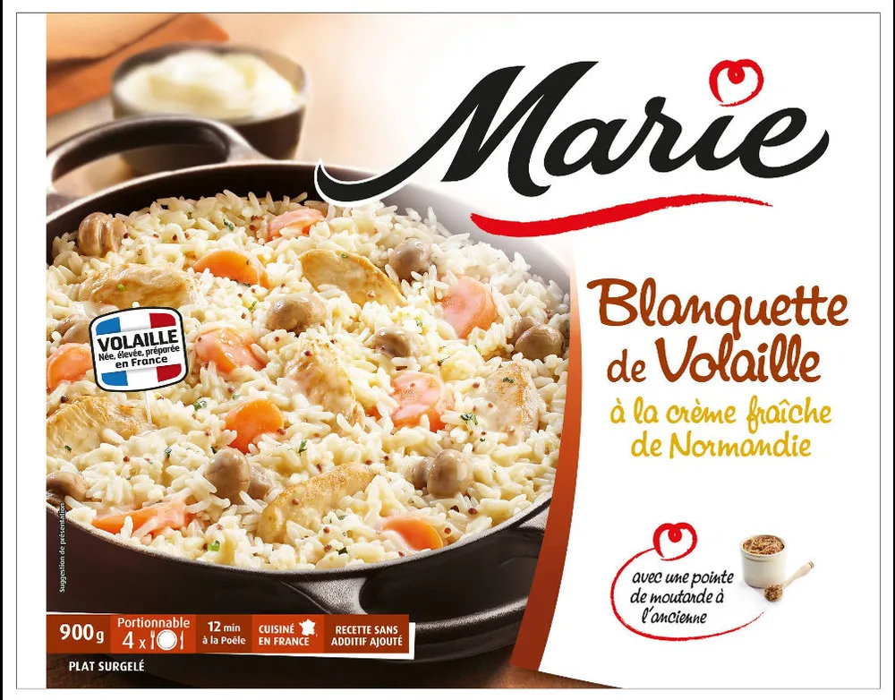 Blanquette de volaille à la crème fraîche de Normandie