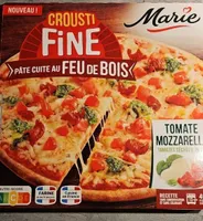 CROUSTI FINE PÂTE CUITE AU FEU DE BOIS TOMATE MOZZARELLA TOMATES SÉCHÉES, PESTO
