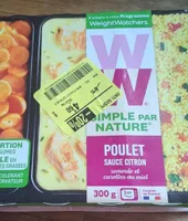 POULET SAUCE CITRON semoule et carottes au miel