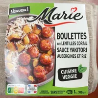 Boulettes Aux Lentilles Corail Sauce Yakitori Aubergines Et Riz