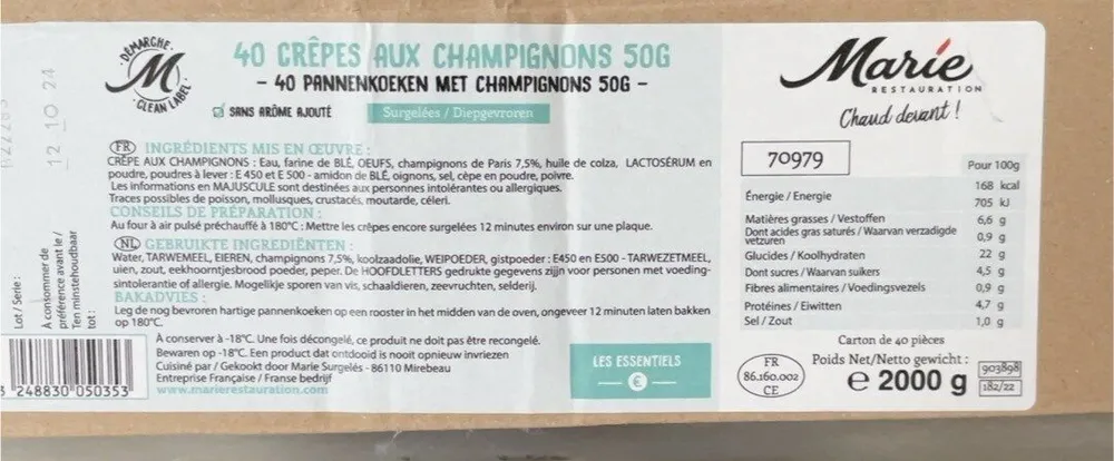 Crepes champignons