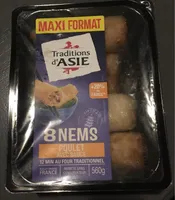 8 Nems Poulet avec Sauce (maxi format)