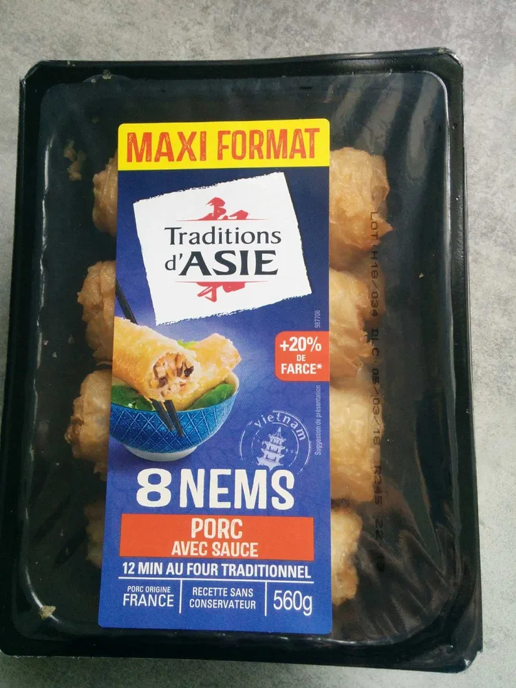 Nems porc sauce nuoc mam
