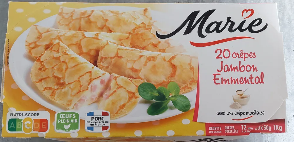 20 crêpes Jambon Emmental