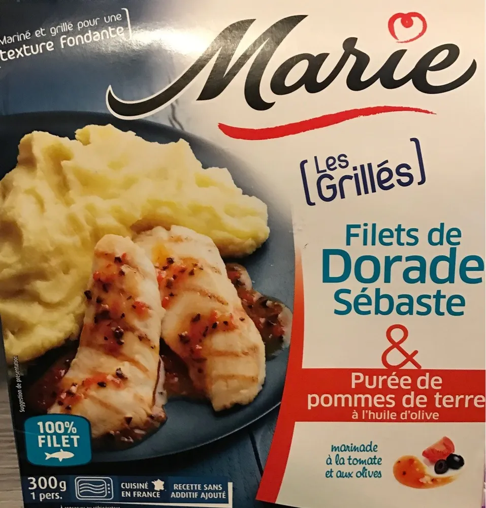 Filets de Dorade Sebaste & Purée de pommes de terre à l'huile d'olive