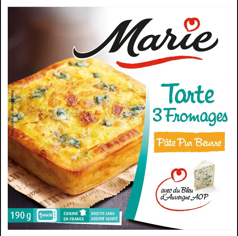 Tarte 3 Fromages 190g