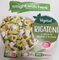 Rigatoni chèvre et épinards à la crème