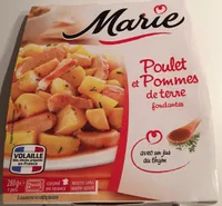 Poulet et pommes de terre fondantes