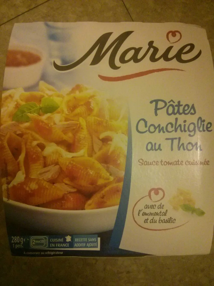 Pâtes Conchiglie au Thon