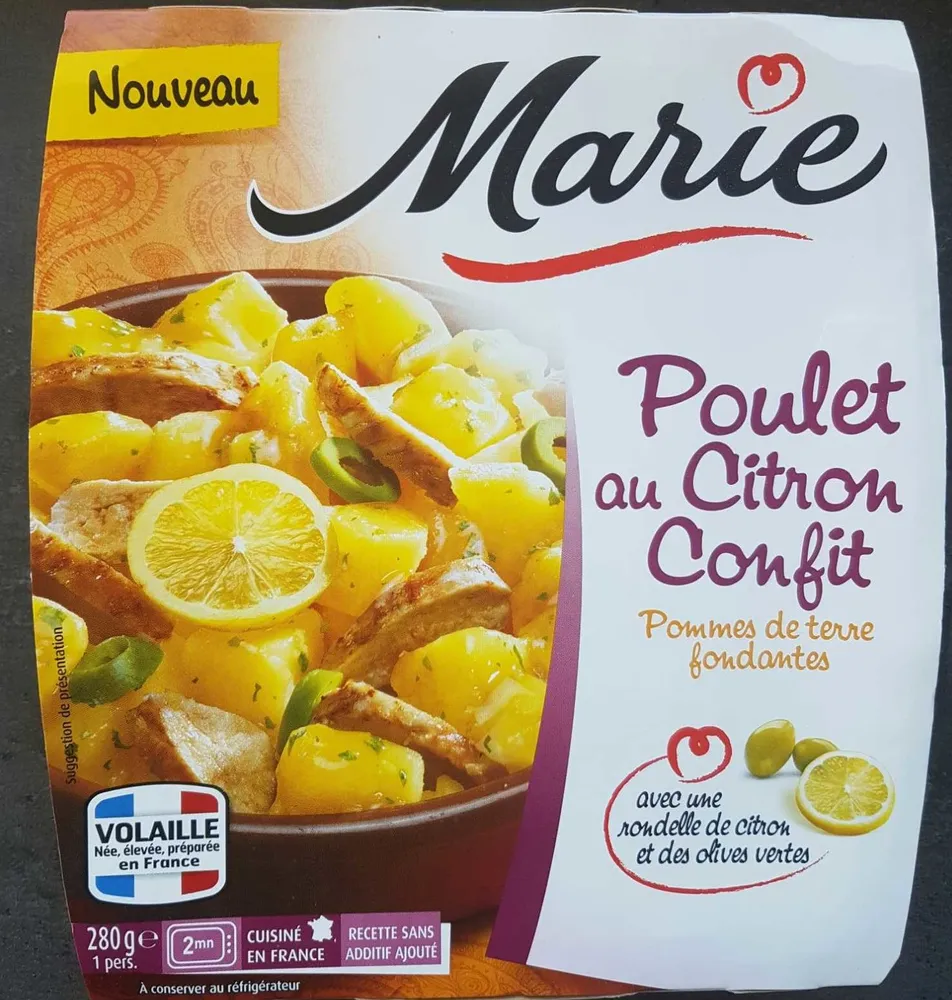 Poulet au citron confit