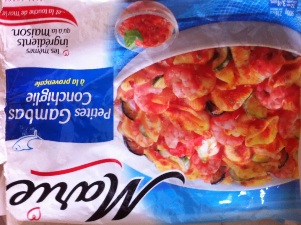 Petites Gambas Conchiglie à la provençale, Surgelé
