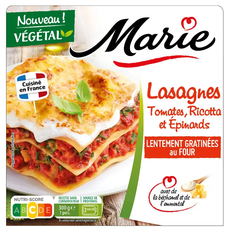 Lasagnes Tomates, Ricotta et Epinards