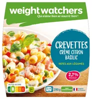 Crevettes, Crème Citron Basilic