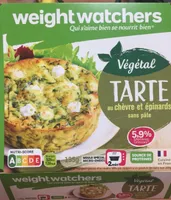 Tarte au chèvre et épinards, sans pâte