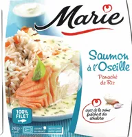 Saumon à l'oseille panaché de riz