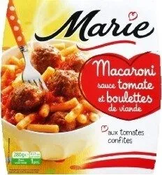 Macaroni sauce tomate Boulettes de viande
